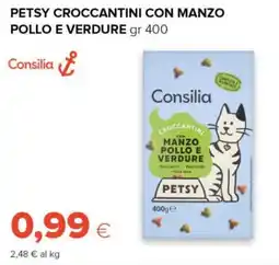 Tigre Consilia petsy croccantini con manzo pollo e verdure offerta