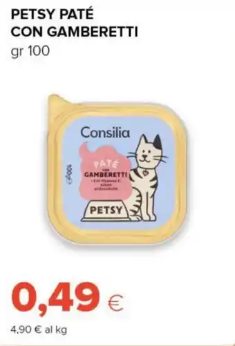 Consilia petsy paté con gamberetti