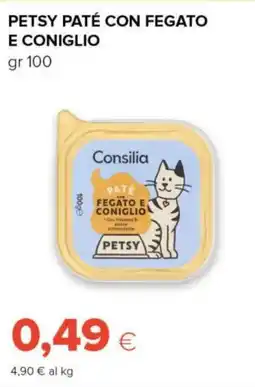 Tigre Consilia petsy paté con fegato e coniglio offerta