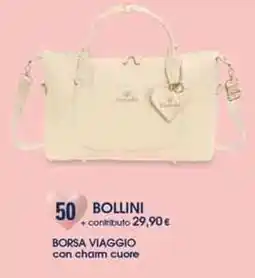 Galassia Borsa viaggio con charm cuore offerta