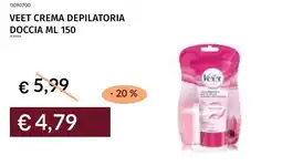 Prezzemolo e Vitale Veet crema depilatoria doccia offerta