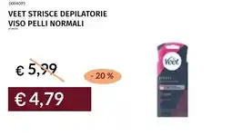 Prezzemolo e Vitale Veet strisce depilatorie viso pelli normali offerta