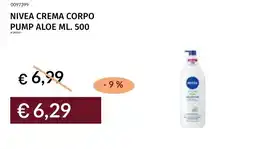Prezzemolo e Vitale Nivea crema corpo pump aloe offerta