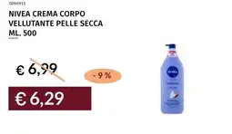 Prezzemolo e Vitale Nivea crema corpo vellutante pelle secca offerta
