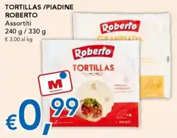 Migross Supermercati e Market Tortillas/piadine ROBERTO offerta