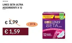 Prezzemolo e Vitale Lines seta ultra assorbenti x 12 offerta