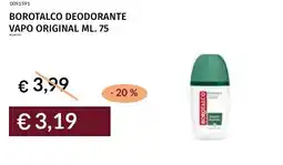 Prezzemolo e Vitale Borotalco deodorante vapo original offerta