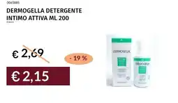 Prezzemolo e Vitale Dermogella detergente intimo attiva offerta