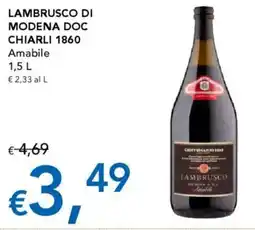 Migross Supermercati e Market Lambrusco di modena DOC CHIARLI 1860 offerta