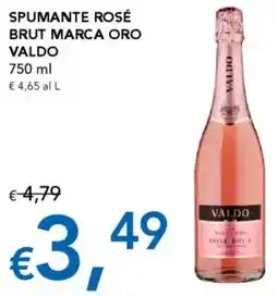Migross Supermercati e Market Spumante rosé brut marca oro VALDO offerta