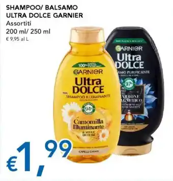 Migross Supermercati e Market Shampoo/ balsamo ultra dolce GARNIER offerta