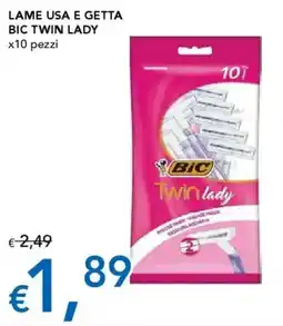 Migross Supermercati e Market Lame usa e getta bic twin lady offerta