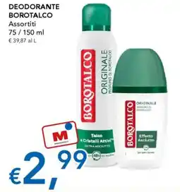 Migross Supermercati e Market Deodorante BOROTALCO offerta