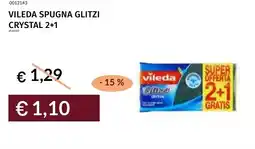 Prezzemolo e Vitale Vileda spugna glitzi crystal 2+1 offerta