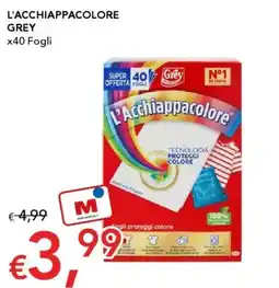 Migross Supermercati e Market L'acchiappacolore GREY x40 Fogli offerta
