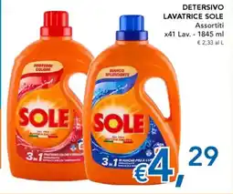 Migross Supermercati e Market Detersivo lavatrice SOLE offerta