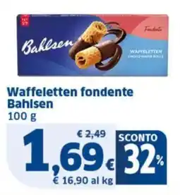Sigma Waffeletten fondente Bahlsen offerta