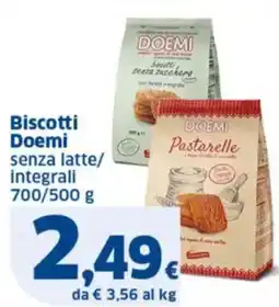 Sigma Biscotti Doemi senza latte/ integrali offerta