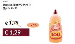 Prezzemolo e Vitale Sole detersivo piatti aceto offerta