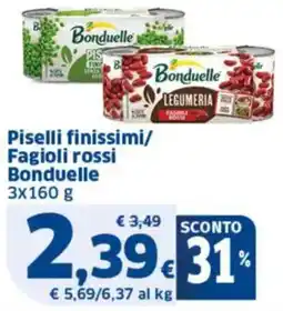Sigma Piselli finissimi/ Fagioli rossi Bonduelle offerta
