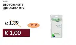 Prezzemolo e Vitale Bibo forchette bioplastica offerta