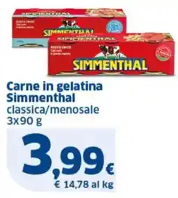 Sigma Carne in gelatina Simmenthal classica/menosale offerta