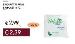 Prezzemolo e Vitale Bibo piatti piani bioplast offerta