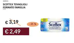 Prezzemolo e Vitale Scottex tovaglioli formato famiglia offerta