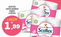 Splendidi e Splendenti Scottex carta igienica family offerta