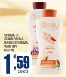Splendidi e Splendenti Spuma di sciampagna bagnoschiuma offerta