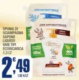 Splendidi e Splendenti Spuma di sciampagna sapone liquido offerta