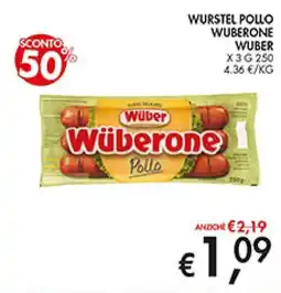 Coal Wurstel pollo wuberone WUBER X3 offerta