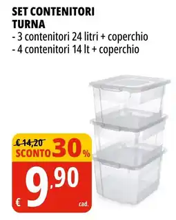 Tigros Set contenitori TURNA offerta