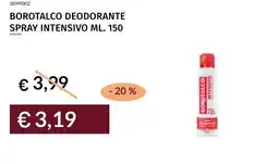 Prezzemolo e Vitale Borotalco deodorante spray intensivo offerta