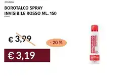 Prezzemolo e Vitale Borotalco spray invisibile rosso offerta