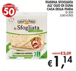 Coal Piadina sfogliata all'olio di oliva CASA DELLA PIADA offerta