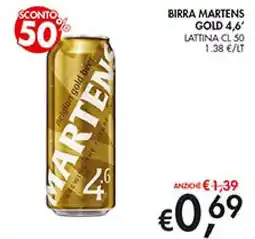 Coal Birra martens GOLD 4,6 offerta