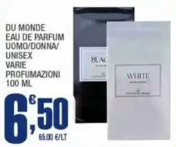 Splendidi e Splendenti Du monde eau de parfum uomo/donna/ unisex offerta