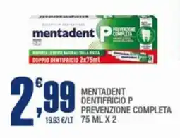 Splendidi e Splendenti Mentadent dentifricio p prevenzione completa offerta