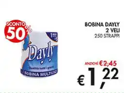 Coal Bobina dayly 2 veli 250 strappi offerta