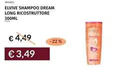 Prezzemolo e Vitale Elvive shampoo dream long ricostruttore offerta