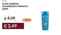 Prezzemolo e Vitale Elvive shampoo volumizzante fibralogy offerta