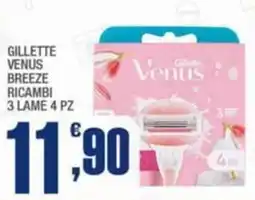 Splendidi e Splendenti Gillette venus breeze ricambi 3 lame offerta