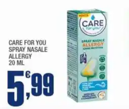 Splendidi e Splendenti Care for you spray nasale allergy offerta