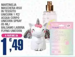 Splendidi e Splendenti Martinelia maschera viso in tessuto unicorn offerta