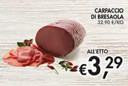 Coal Carpaccio di bresaola offerta