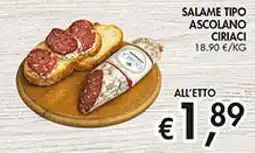 Coal Salame tipo ascolano CIRIACI offerta