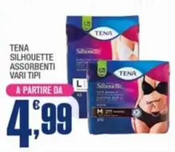 Splendidi e Splendenti Tena silhouette assorbenti offerta