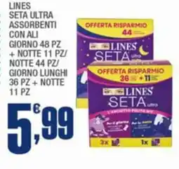 Splendidi e Splendenti Lines seta ultra assorbenti offerta