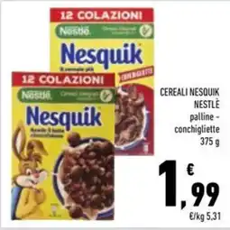 Conad Superstore Cereali nesquik nestle offerta